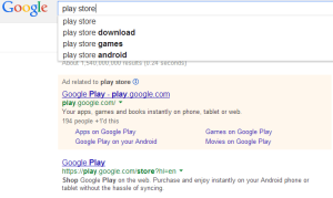 play store on google